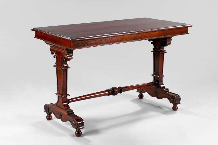 Regency-Style Mahogany Library
