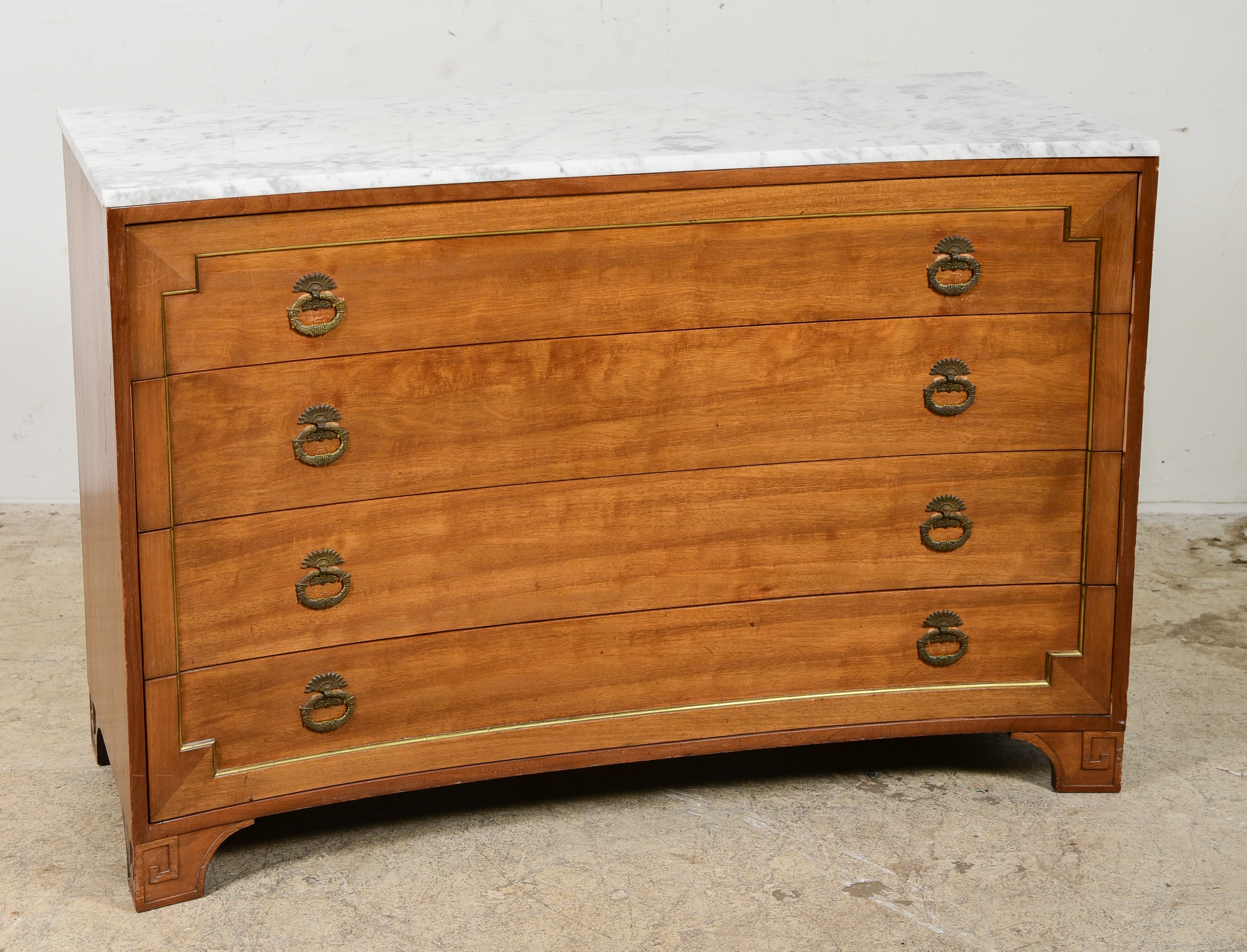 Regency style mahogany marbletop