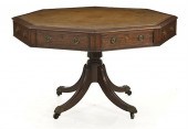 Regency style mahogany octagon