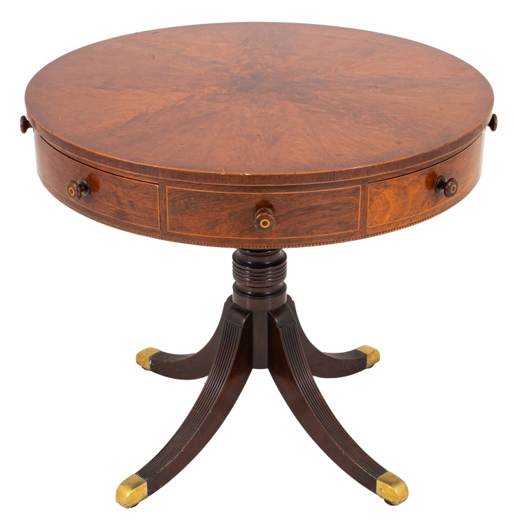 REGENCY STYLE MAHOGANY RENT OR DRUM