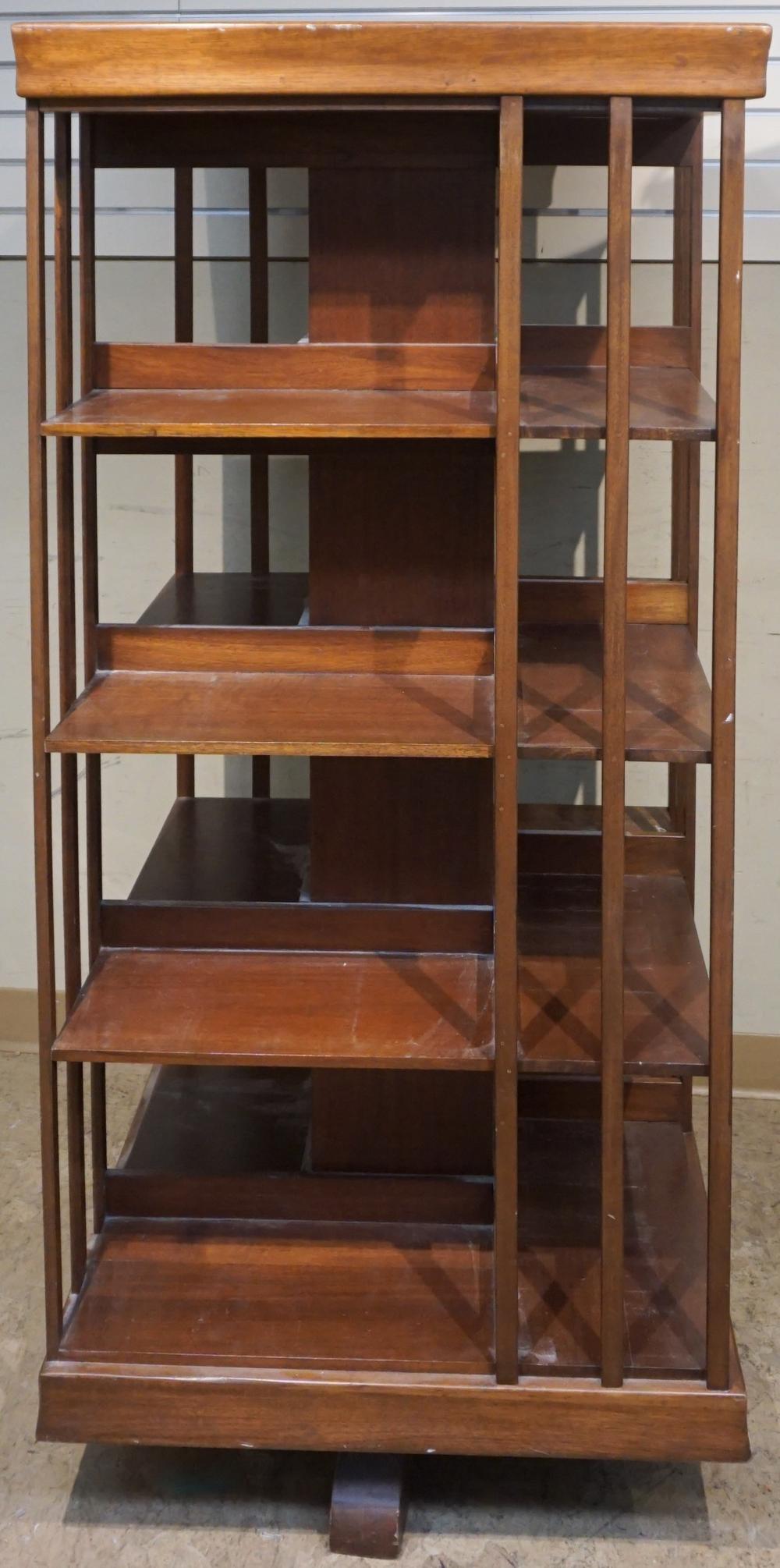 REGENCY STYLE MAHOGANY REVOLVING