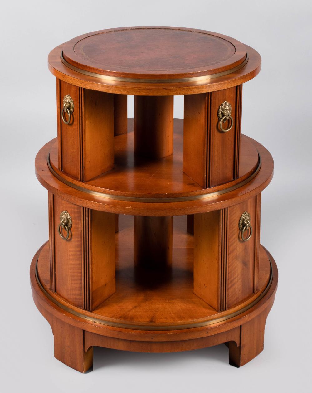 REGENCY STYLE MAHOGANY REVOLVING
