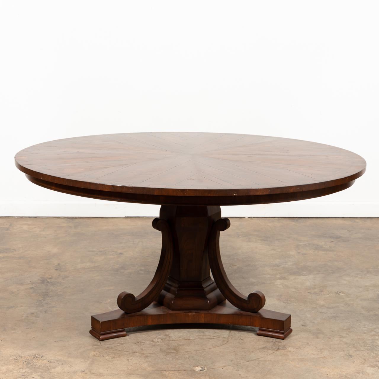 REGENCY STYLE MAHOGANY ROUND