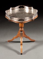 Regency style mahogany shaped-