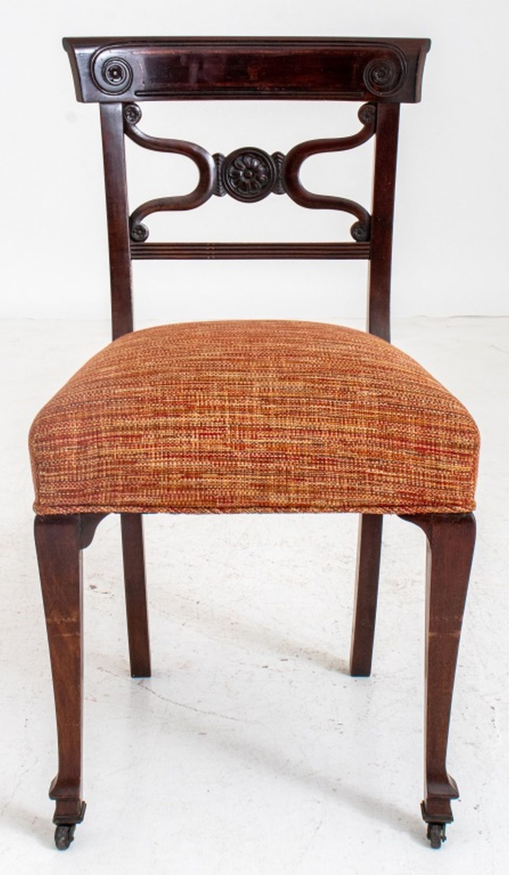 REGENCY STYLE MAHOGANY SIDE CHAIR
