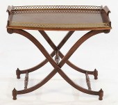 REGENCY STYLE MAHOGANY SIDE TA