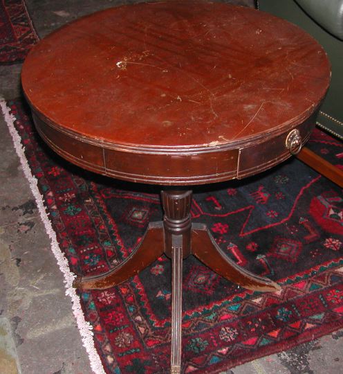 Regency-Style Mahogany Side Table,
