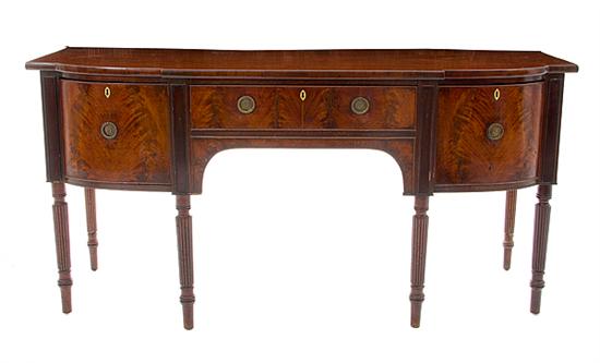 Regency style mahogany sideboard