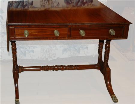 Regency Style Mahogany Sofa