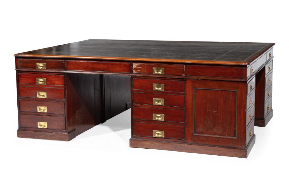 REGENCY-STYLE MAHOGANY THREE-PERSON
