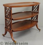 Regency style mahogany three-t