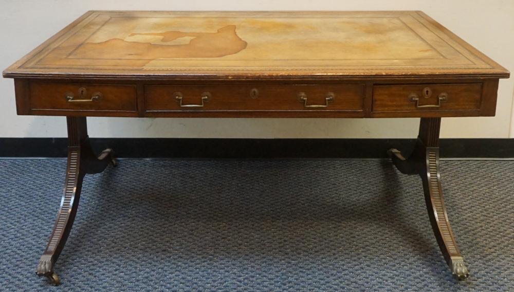 REGENCY STYLE MAHOGANY TOOLED