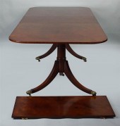 REGENCY STYLE MAHOGANY TWO PED