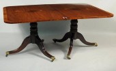 REGENCY STYLE MAHOGANY TWO PED