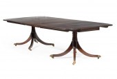 REGENCY-STYLE MAHOGANY TWO PED