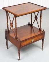 REGENCY STYLE MAHOGANY TWO TIE