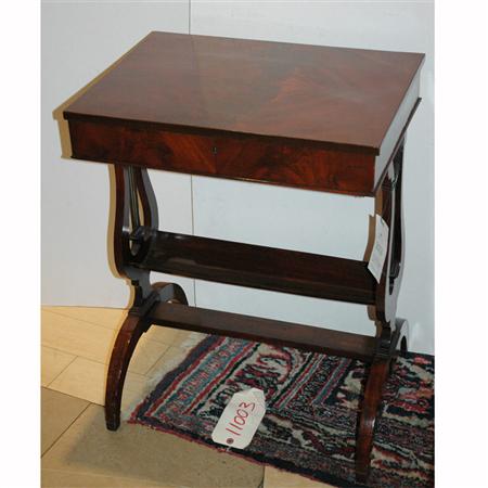 Regency Style Mahogany Work Table