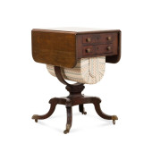 REGENCY STYLE MAHOGANY WORK TA