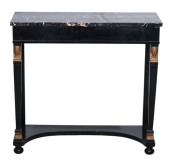 REGENCY STYLE MARBLE TOP HALL
