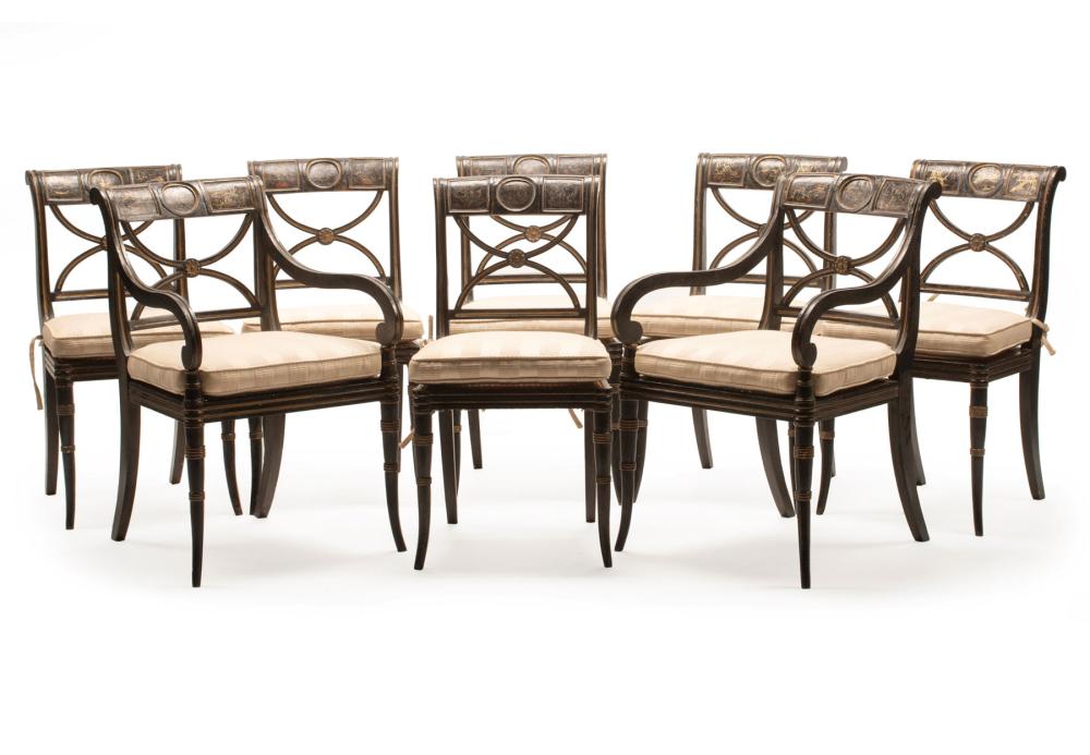 REGENCY-STYLE PAINTED, PARCEL
