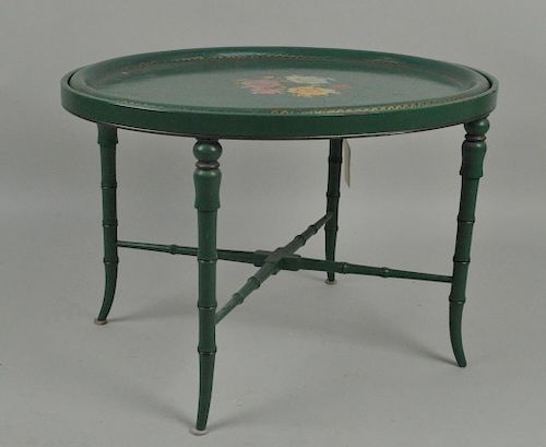 REGENCY STYLE PAINTED TRAY/STANDthe