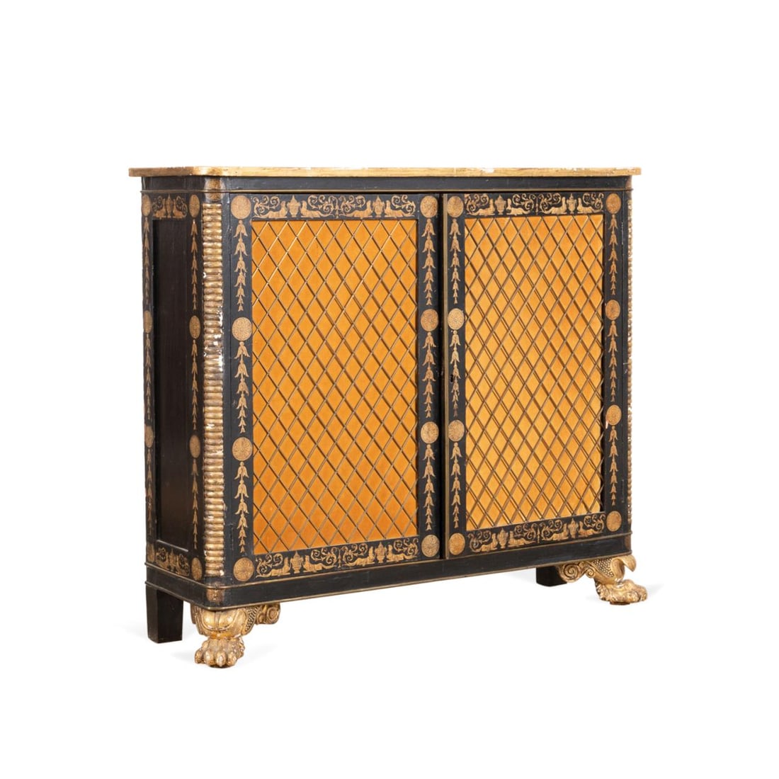REGENCY STYLE PARCEL GILT AND
