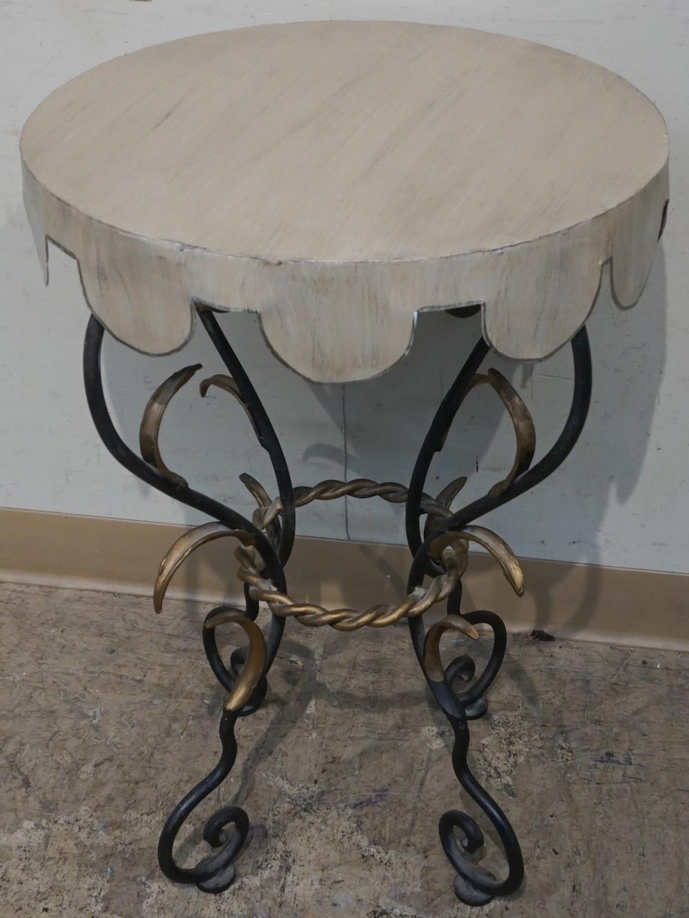 REGENCY STYLE PARCEL GILT AND BLACK