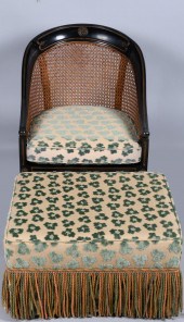 REGENCY STYLE PARCEL-GILT BLAC