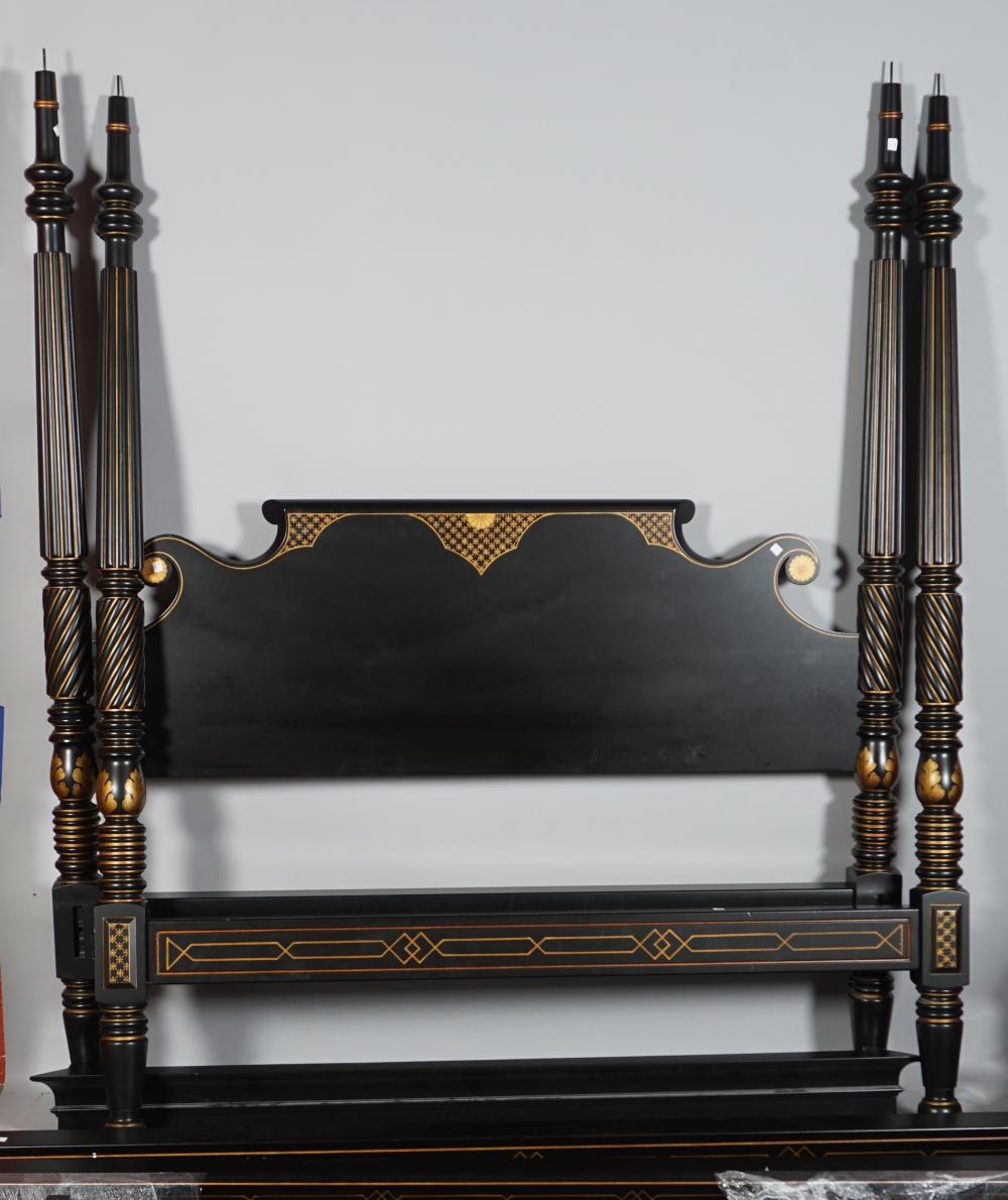 REGENCY STYLE PARCEL-GILT BLACK