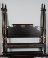 REGENCY STYLE PARCEL-GILT BLAC