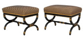 REGENCY STYLE PARCEL-GILT EBON