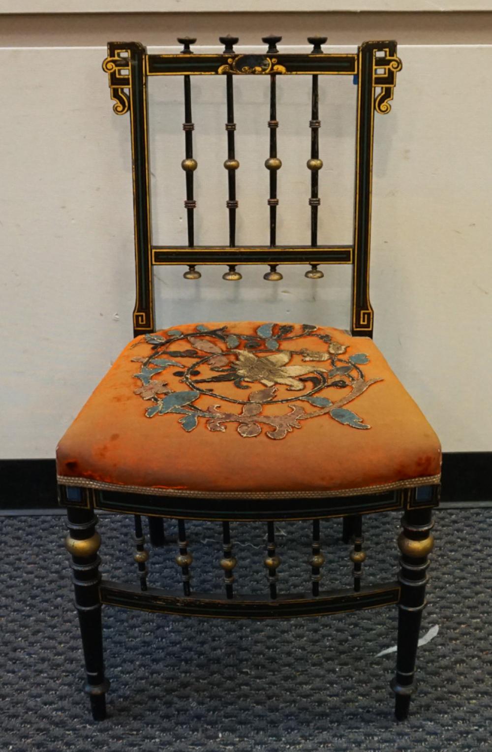 REGENCY STYLE PARTIAL GILT AND