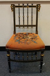REGENCY STYLE PARTIAL GILT AND