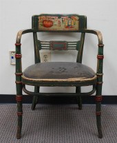 REGENCY STYLE PARTIAL RED AND