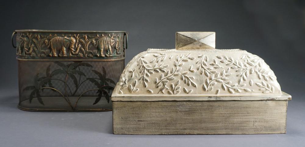 REGENCY STYLE SILVERED WOOD