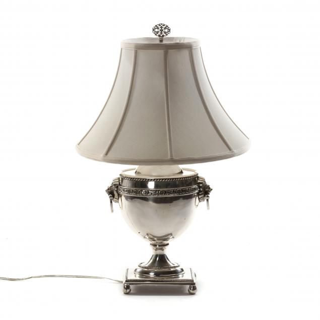 REGENCY STYLE SILVERPLATE URN
