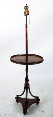 REGENCY-STYLE STICK LAMP TABLE