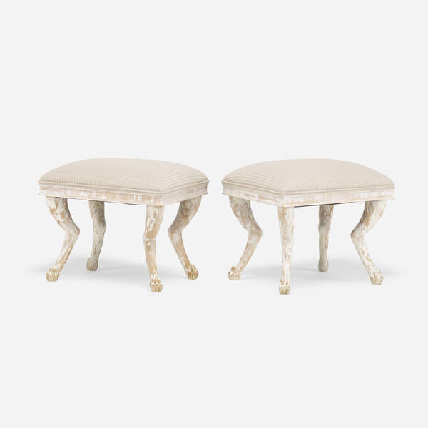 Regency Style. stools, pair. 20th