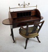 REGENCY-STYLE TAMBOUR CYLINDER