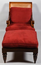 REGENCY STYLE TEAK ARMCHAIR AN