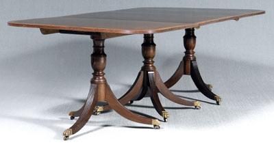 Regency style three-pedestal dining