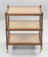 REGENCY STYLE THREE-TIER MAHOG