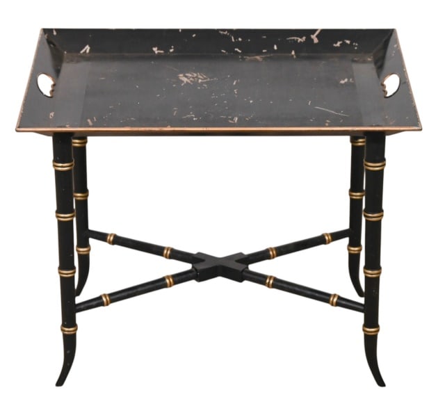 REGENCY STYLE TOLE PAINTED TOP TRAY
