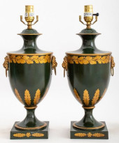 REGENCY STYLE TOLE PEINTE URN