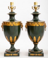 REGENCY STYLE TOLE PEINTE URN