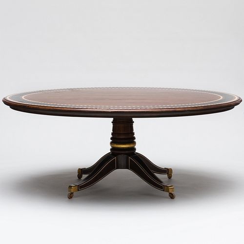 REGENCY STYLE WALNUT, BONE-INLAID