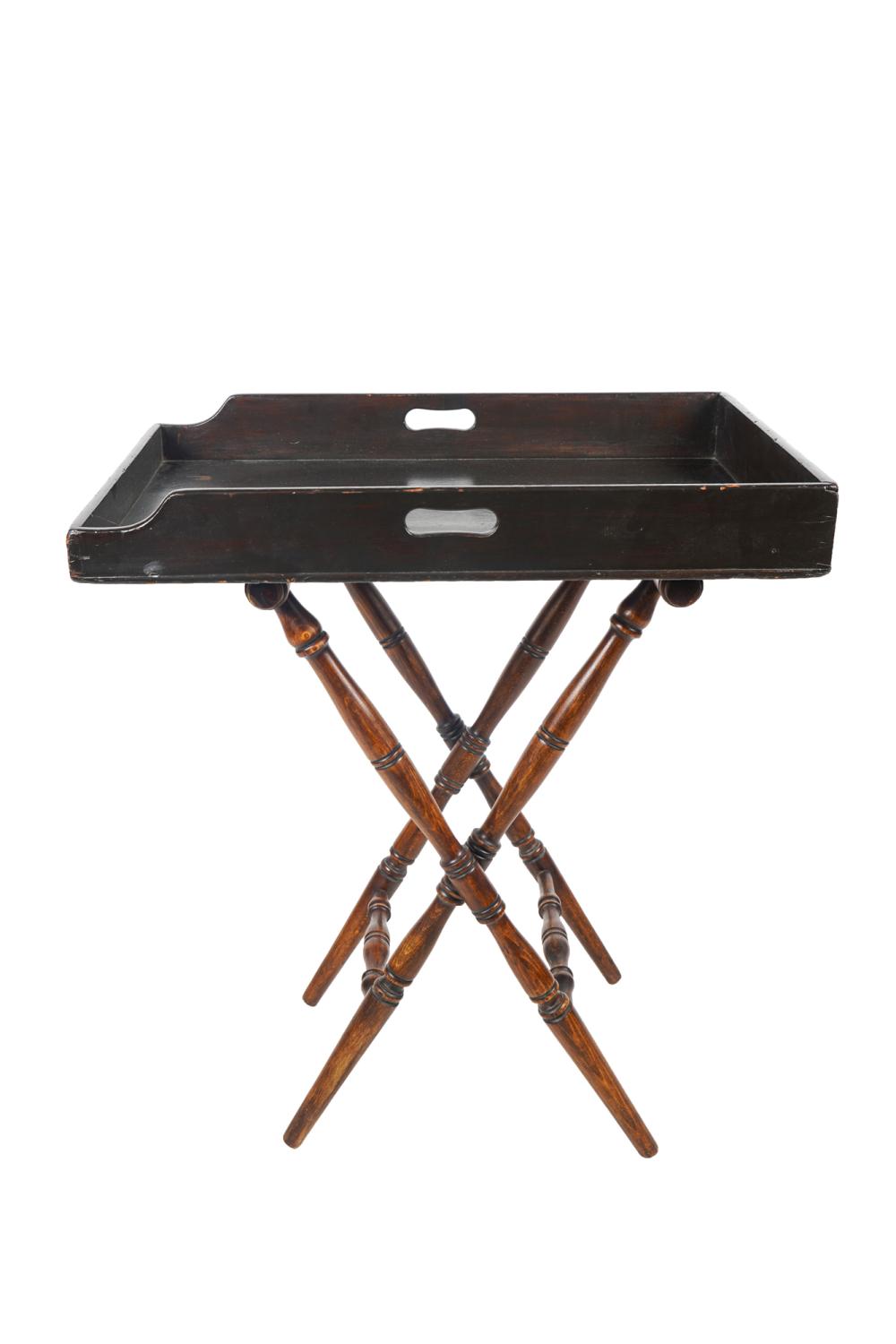 REGENCY-STYLE WOODEN TRAY ON