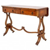 REGENCY STYLE YEW WOOD SOFA TA