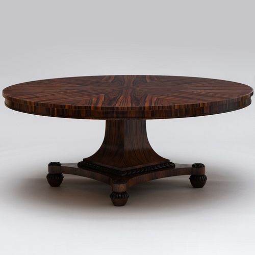 REGENCY STYLE ZEBRAWOOD CIRCULAR
