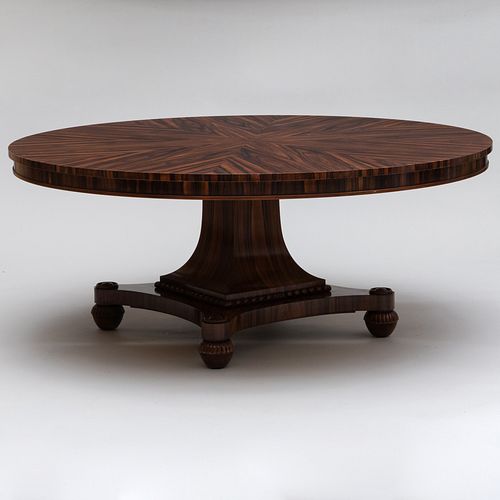 REGENCY STYLE ZEBRAWOOD CIRCULAR